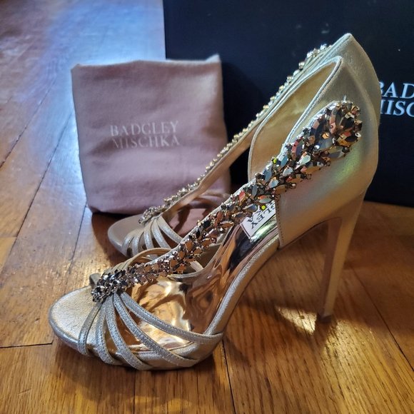 Badgley Mischka Emma II Embellished Heel  - NWOT! - Picture 5 of 15